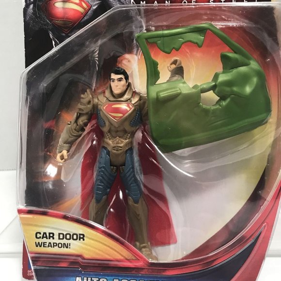 Superman Movie Series Man of Steel Action Figure  Auto Assault with Car Door as - Picture 4 of 9
